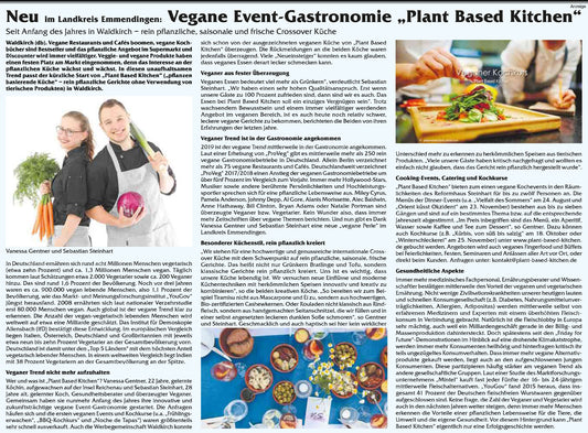 Neu im Landkreis Emmendingen Vegane Event-Gastronomie "Plant Based Kitchen"